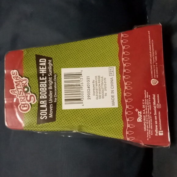 Grupo Ruz A Christmas Story Solar Bobble Head Leg NIB, box has dent, but fine - Picture 3 of 4